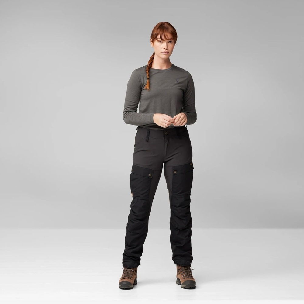 Fjallraven Keb Trousers W Reg - Two-Tone Brown Cargo Hiking Pants US 27-28